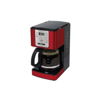 Oster Cafeteira Flavor Programável, 1,5L, 110V, Vermelha/Preto, 1000W, BVSTDC4401RD