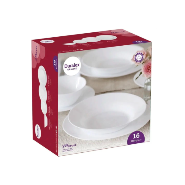 Aparelho de Jantar Menu Nadir Opaline 16 peças