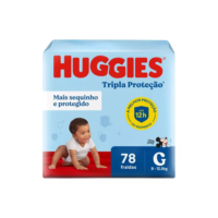 Huggies Tripla Proteção fralda g 78 unidades