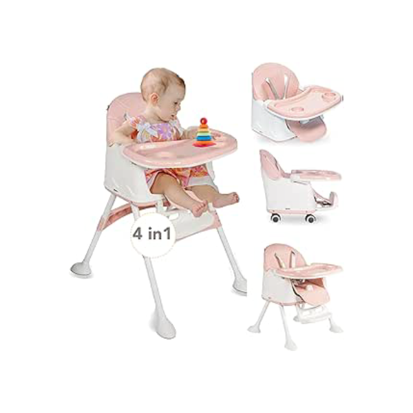 Cadeira de Alimentação Portátil Bebê Honey Maxi Baby (Rosa)