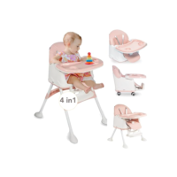 Cadeira de Alimentação Portátil Bebê Honey Maxi Baby (Rosa)