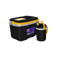 Kit Caixa Térmica 20l Preta + Flip Top 2,5l Preto Termolar