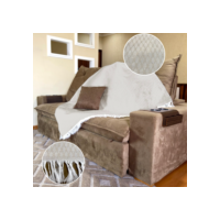 Manta Para Sofá Gigante King Xale Decorativo Capa Protetora Luxo Artesanal Várias Cores e Tamanhos