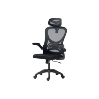 Cadeira Office Giratoria Presidente Columbus Rivatti Preto Material do Estofamento Tela Mesh