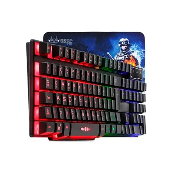 Kit Teclado Gamer Semi Mecanico Iluminado Led para Pc Ps4 Ps5 Xbox Notebook Abnt com Mouse Pad Gamer …