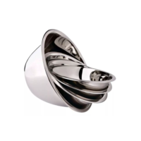 Tigela Bowl Inox Saladeira Com 5 Pecas