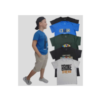 kit 4 Camiseta Juvenil Menino 10 ao 16 Cores e Estampas Sortidas Fabricação Própria