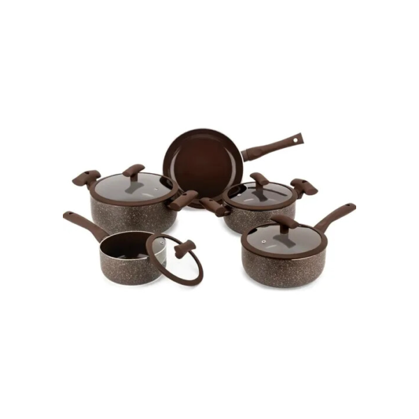 Conjunto Panelas Cerâmica 3mm 5 Peças Hércules Indução