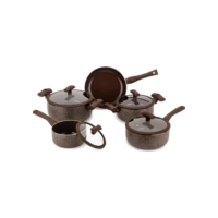 Conjunto Panelas Cerâmica 3mm 5 Peças Hércules Indução