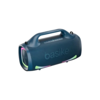 Caixa de Som Bluetooth Portátil 100W, Alto falante Bluetooth portátil IPX6 à prova d'água, TWS 1+1, Luzes RGB, Som Potente, Bateria Longa Duração, Cor Azul