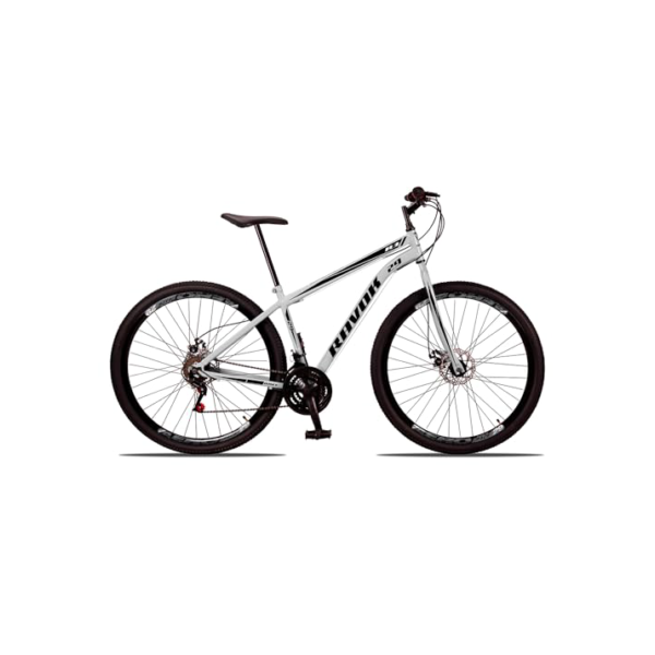 Bicicleta Aro 29 Ravok 21v Aço Carbono Freios a Disco (Branco)