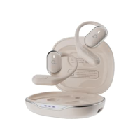 Fone De Ouvido Bluetooth Esportes, Basike T6, IPX5/OWS Fone de Ouvido Estéreo Hi-Fi, Suporta Chamadas de Voz, 60 Horas em Standby Para Corrida e Exercícios ao Ar Livre (Branco)
