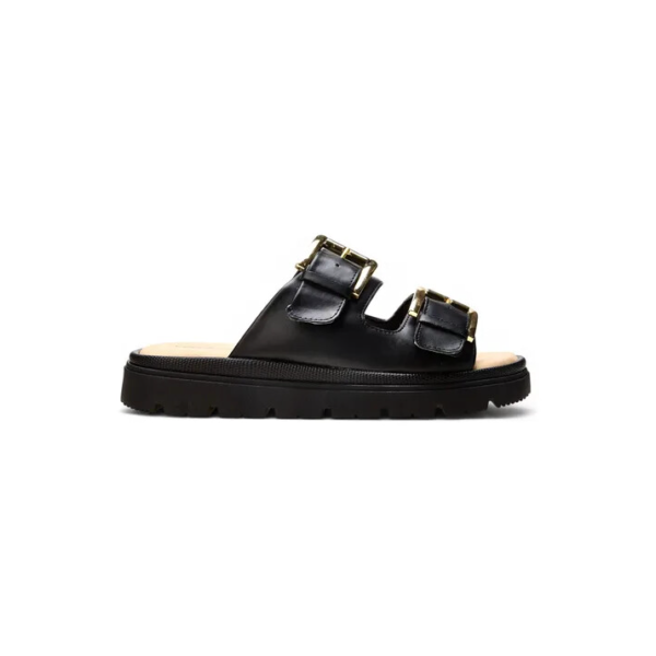 Sandália Slide Feminina 2446402 Com Fivela Dupla Comfortflex