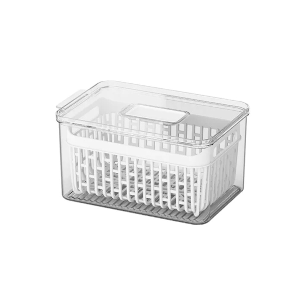 Organizador Cesto Geladeira C/ Tampa Cesto 3,2 Litros Brinox