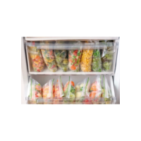 Kit 50~100 Sacos para armazenar alimentos Reutilizável Congelador zip lock herméticos