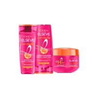 Kit Elseve Liso Dos Sonhos Shampoo 400ml, Condicionador 400ml e Mascara de Tratamento 300g
