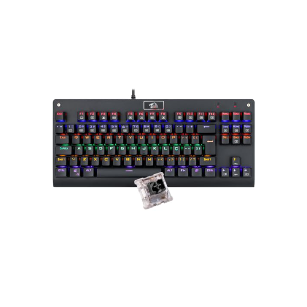 Teclado Mecânico Redragon Dark Avenger Preto Iluminação Rainbow Switch Preto, K568R