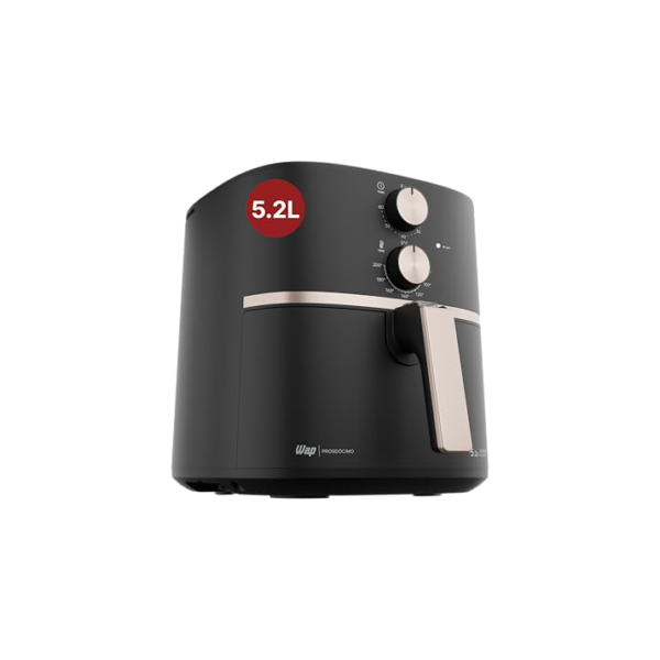 WAP Fritadeira Elétrica Air Fryer GRAND FAMILY 5,2 Litros, Temperatura Ajustável, Revestimento Antiaderente, 1500W 220V