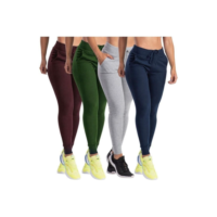 Calça feminina moletom ribana algodão
