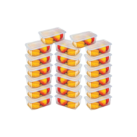 Kit 20 Potes 500 Ml Transparente Marmita Fitnees Bpa Free SCM Utilidades