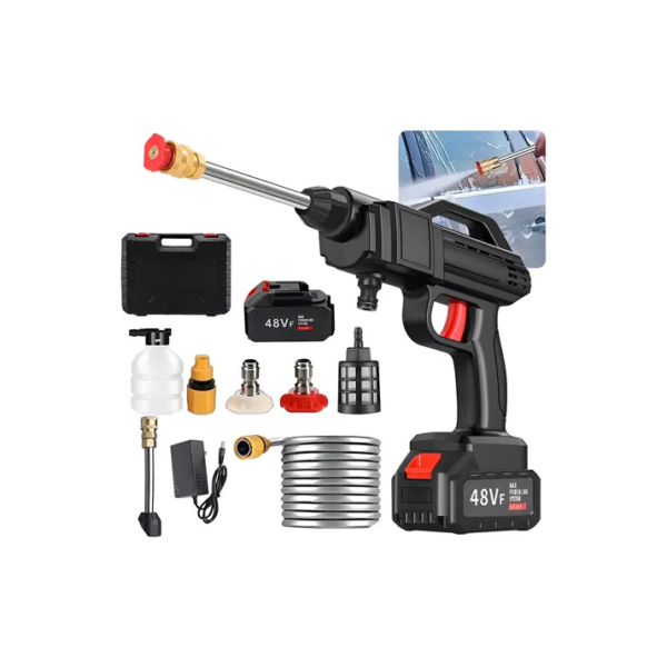 Lavadora Falomigal xcj-8106 De Alta Pressão Recarregável Sem Fio Portátil Cor Preto 1 Bateria de Lítio