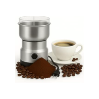 Moedor De Café e Grãos Triturador Elétrico Inox Potente 150W - 110V - Triturador Potente, Compacto e Portátil. Serve para Sementes, Ervas, Raízes e muito mais. Premium