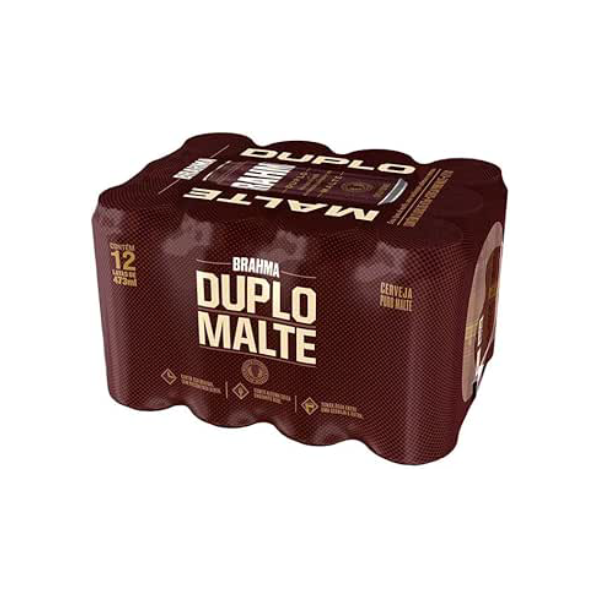 Pack de Brahma Duplo Malte 473ml , 12 Unidades