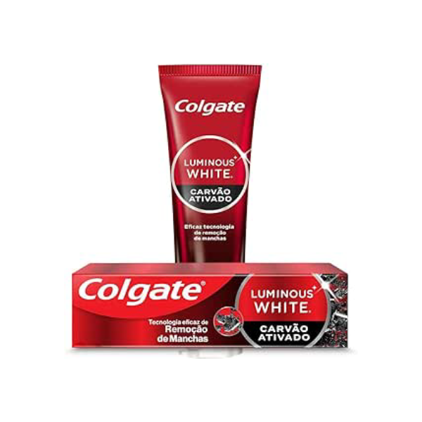 Colgate Creme Dental Clareador Luminous White Carvão Ativado 70g