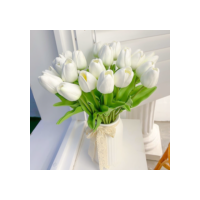 1pcs Mini Tulipa Artificial 5 Peças para Casamento e Decoração de Festa de Aniversário