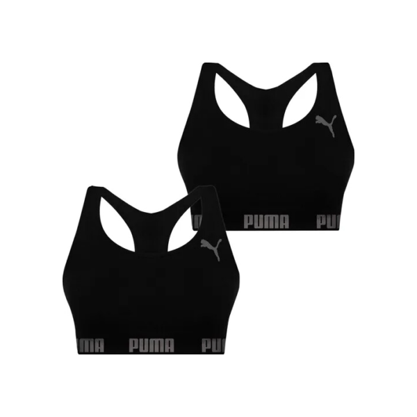 Kit 2 Top Puma Sem Costura Fitness Nadador Academia Original