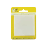Post-it, 3M, Bloco de Notas Adesivas, Transparente, 73mm x 73mm, 36 folhas