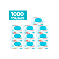Kit 4pct 10pct ou 20pct com 50un Cada Lenço Umedecido Toalha Puro Amor Premium
