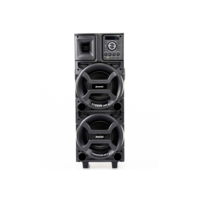 Caixa Torre de Som 1100W Amvox ACA1101 Black Duplo Woofer 8 BT Bivolt bluetooth