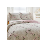 Kit Colcha Casal Bouti Cobre Leito Estampado 3 Pçs Arabesco
