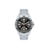 Relógio de pulso Orient MBSS1155A com corria de aço inoxidável cor prata - fondo preto