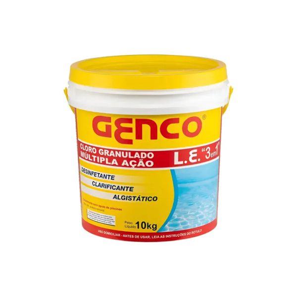 Genco 3 Em 1 Balde 10kg Para Piscina