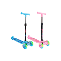 Patinete Infantil 3 Rodas De Led Dobrável Scooter Crianças