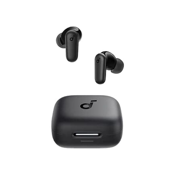 soundcore P30i by Anker, Fones de Ouvido com Cancelamento de Ruído, Graves Poderosos, 45H de Reprodução, Estojo 2-em-1 com Suporte para Celular, IP54, Bluetooth 5.4, Fones Sem Fio