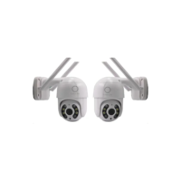 Kit 3 Câmera Ip Wifi Dome Rotativa Visão Noturna Yanqing Dome A8 Cor Branco