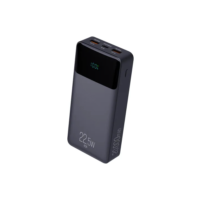 Power Bank Pro 20000mAH ELG PB200BK, Bateria Portátil Universal, Carga Rápida, Display Indicador, Entradas Micro USB e USB-C, 2 Portas USB-A, PD+QC3.0, Preto