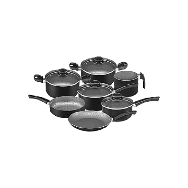 Panelux CONJUNTO PANELAS ALUM 7 PCS AA ST PRA/PRETO MAXIMUM 2