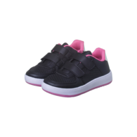 Tenis Infantil Casual Feminino Escolar Preto com Rosa Kidstep