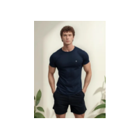 Camiseta Masculina Camisas Slim Básica 100% Algodão Atacado