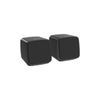 C3Tech Speaker 2.0 SP-40BK Preta conexao de audio P2 e alimentacao via USB