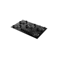Fogão cooktop a Gás Dako fogão Cooktop embutir preto bivolt 5 queimadores