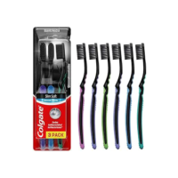 Escova de Dente Colgate Slim Soft Black Com Infusão de Carvão 6 unid