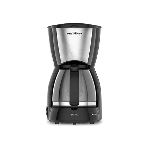 Cafeteira Britânia BCF19 Inox 18 Cafezinhos Jarra de Vidro 550W 220V