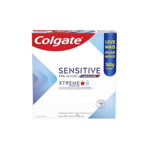 Colgate Creme dental Sensitive Pro Alívio Imediato Xtreme 4x90g Leve mais pague menos