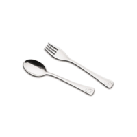 Tramontina 66970030 Jogo de Talheres Infantil Aço Inox com 2 Peças, Prata