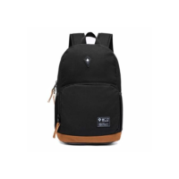 Mochila Escola Trabalho Impermeável Resistente Grande - Preto+Marrom